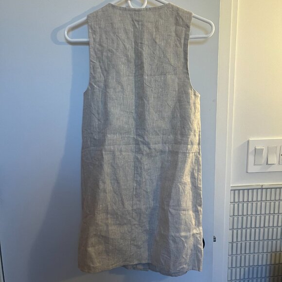 Reformation Cream Sheath Mini Dress Sleeveless - Picture 11 of 12